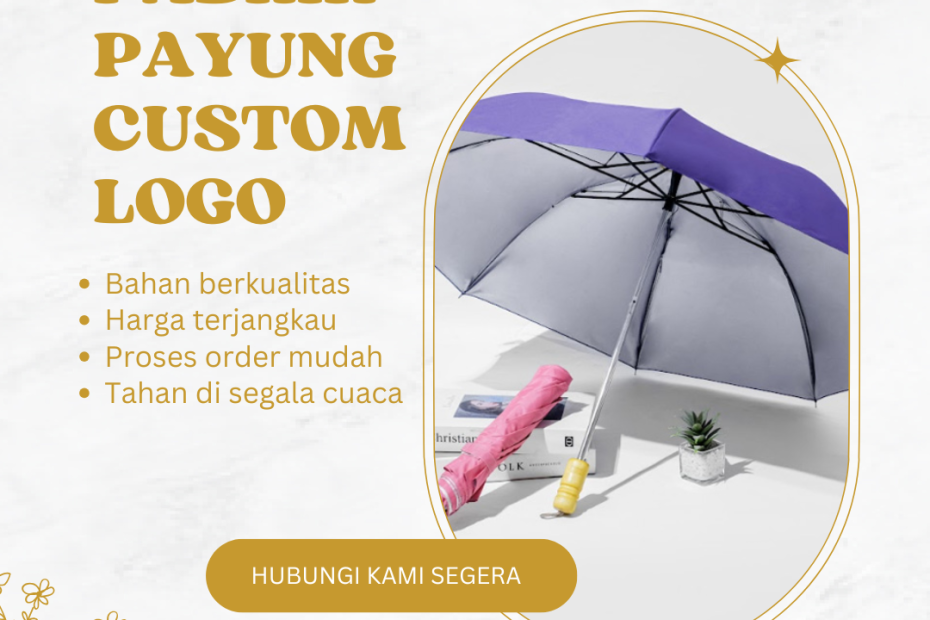 Pabrik payung custom logo