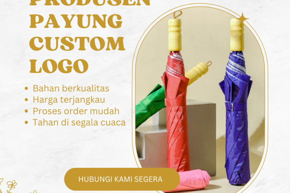 Produsen Payung Custom Logo