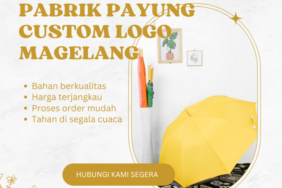 Pabrik Payung Custom Logo Magelang