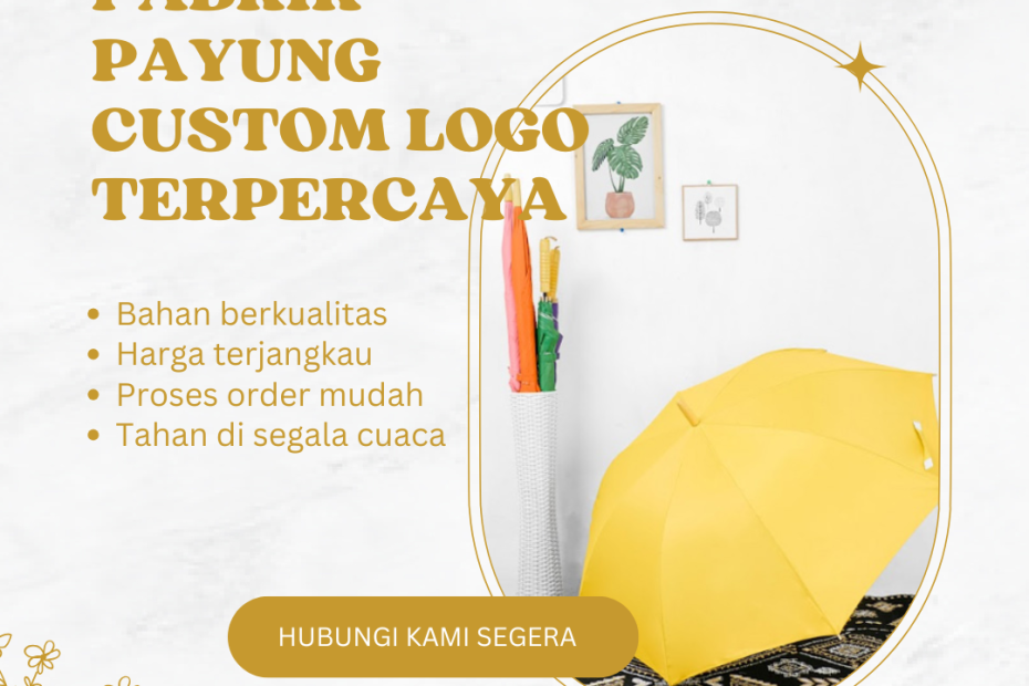 Pabrik Payung Custom Logo Terpercaya