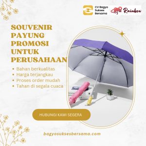 Souvenir Payung Custom Logo Perusahaan