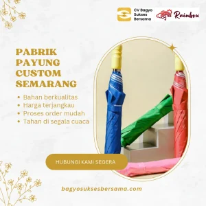 # Pabrik Payung Custom Semarang untuk Promosi Perusahaan Pabrik Payung Custom Semarang menjadi salah satu pencarian saat perusahaan membutuhkan souvenir berlogo untuk promosi atau acara. Namun, sebelum memilih penyedia, pastikan spesifikasi, kebutuhan desain, dan jadwal pesanan sesuai dengan rencana kegiatan. CV Bagyo Sukses Bersama menawarkan payung custom logo untuk perusahaan, event, dan promosi. Karena itu, Anda dapat memulai konsultasi dengan menyiapkan jumlah kebutuhan, konsep logo, serta alamat tujuan di Semarang. Selanjutnya, konfirmasikan pilihan produk dan ketentuan pemesanan sebelum menyetujui penawaran. ## Kebutuhan Payung Custom untuk Perusahaan di Semarang Pemilihan payung custom untuk kebutuhan di Semarang sebaiknya berawal dari tujuan penggunaan, profil penerima, dan anggaran. Dengan demikian, Anda memiliki dasar yang jelas saat membandingkan penawaran. Selain itu, sampaikan lokasi tujuan sejak awal agar pembahasan biaya dan jadwal mencakup kebutuhan pengiriman, bukan hanya harga produk. Sebagai contoh, tim marketing dapat memprioritaskan tampilan logo untuk kegiatan promosi. Sementara itu, panitia seminar perlu menyesuaikan ukuran souvenir dengan paket peserta. Bedakan pula alamat produksi dan wilayah layanan. Keyword lokasi tidak otomatis membuktikan keberadaan pabrik fisik; karena itu, mintalah alamat operasional serta informasi pengiriman langsung kepada penyedia. ## Spesifikasi Payung Custom Semarang Sesuai Kebutuhan Acara Spesifikasi payung custom mencakup jenis produk, ukuran, bahan, warna, mekanisme buka-tutup, serta kebutuhan cetak logo. Oleh sebab itu, jangan membandingkan penawaran hanya berdasarkan foto. Mintalah rincian setiap komponen agar Anda dapat menilai kesesuaian produk dengan kebutuhan penerima dan anggaran perusahaan. ### Jenis Payung dan Penggunaan CV Bagyo Sukses Bersama mencantumkan payung lipat dua dalam katalog websitenya. Namun, Anda tetap perlu mengonfirmasi stok, pilihan warna, dan opsi custom sebelum memesan. Gunakan tabel berikut untuk menyusun brief awal: | Komponen | Informasi yang perlu Anda siapkan | |---|---| | Tujuan | Promosi, seminar, souvenir kantor, atau hadiah pelanggan | | Jumlah | Kebutuhan utama dan cadangan | | Produk | Model, ukuran, warna, dan mekanisme | | Logo | File desain, jumlah warna, dan posisi cetak | | Jadwal | Tanggal kebutuhan serta alamat tujuan | ### Logo dan Area Cetak Selanjutnya, kirim file logo dengan kualitas terbaik yang Anda miliki. Mintalah pemeriksaan kelayakan file, lalu periksa ukuran, posisi, dan warna pada pratinjau desain. Dengan langkah ini, Anda dan penyedia memiliki acuan visual yang sama sebelum melanjutkan pesanan. ## Komponen Harga Payung Custom Semarang Harga payung custom perlu mengikuti spesifikasi dan jumlah pesanan yang jelas. Karena itu, mintalah penawaran tertulis yang memisahkan produk, kebutuhan cetak, kemasan, serta pengiriman jika ada. Selain membantu perbandingan, rincian tersebut memberi tim purchasing dasar untuk memeriksa kesesuaian biaya dengan anggaran kegiatan. Saat meminta penawaran, konfirmasikan: - Jumlah minimum pemesanan untuk model pilihan. - Pengaruh jumlah warna dan area logo terhadap biaya. - Biaya contoh produk atau pratinjau, jika berlaku. - Pilihan kemasan dan biaya tambahan. - Ketentuan pajak, pembayaran, serta pengiriman. Namun, jangan menganggap harga satu model berlaku untuk semua pilihan. Sebaliknya, gunakan spesifikasi yang sama ketika membandingkan beberapa penawaran. ## Persiapan Pemesanan Payung Custom Semarang Mulailah pemesanan dengan brief yang mencakup jumlah, model, logo, tenggat, dan tujuan pengiriman. Setelah itu, minta penyedia menjelaskan ketersediaan produk serta tahapan pemesanan. Gunakan urutan berikut sebagai panduan konsultasi, lalu sesuaikan dengan prosedur resmi CV Bagyo Sukses Bersama. ### Brief dan Persetujuan Desain 1. Sampaikan kebutuhan acara dan jumlah payung. 2. Kirim referensi produk serta file logo. 3. Minta penawaran dengan spesifikasi yang lengkap. 4. Periksa pratinjau dan sampaikan koreksi secara tertulis. 5. Konfirmasikan ketentuan pembayaran sebelum melanjutkan. ### Jadwal Produksi dan Pengiriman Selanjutnya, tanyakan kapan penyedia dapat memulai pengerjaan dan menyerahkan pesanan kepada pihak pengiriman. Bedakan waktu produksi dengan waktu perjalanan barang. Kemudian, sisakan waktu untuk pemeriksaan sebelum acara agar jadwal tidak hanya bergantung pada perkiraan kedatangan. ## Checklist Memilih Pabrik Payung Custom untuk Semarang Pilih penyedia berdasarkan kejelasan identitas, kecocokan produk, dan kelengkapan penawaran. Selain melihat harga, periksa cara penyedia menjawab pertanyaan teknis serta menjelaskan batas layanannya. Dengan demikian, Anda dapat menilai penawaran berdasarkan informasi konkret, bukan sekadar slogan promosi atau janji tanpa rincian. Sebelum menyetujui pesanan, pastikan Anda sudah: - Memeriksa identitas usaha dan kontak pemesanan. - Melihat contoh produk atau portofolio yang relevan. - Menyamakan spesifikasi pada penawaran dan pratinjau. - Mengonfirmasi jadwal serta tujuan pengiriman. - Meminta penjelasan penanganan ketidaksesuaian pesanan. ## Konsultasi Pesanan bersama CV Bagyo Sukses Bersama Untuk memulai konsultasi, hubungi WhatsApp 081288821958 atau email cvbagyosuksesbersama@gmail.com. Sertakan jumlah kebutuhan, referensi payung, file logo, tanggal acara, dan alamat tujuan di Semarang. Setelah itu, mintalah konfirmasi pilihan produk, minimal pesanan, jadwal, serta rincian biaya. Anda dapat mengawali pesan dengan: “Kami membutuhkan payung custom untuk acara perusahaan di Semarang. Kebutuhan kami sekitar … unit, dengan logo … warna dan tenggat …. Mohon informasi pilihan produk serta penawarannya.” Dengan brief tersebut, pembahasan dapat langsung berfokus pada kebutuhan pesanan Anda.